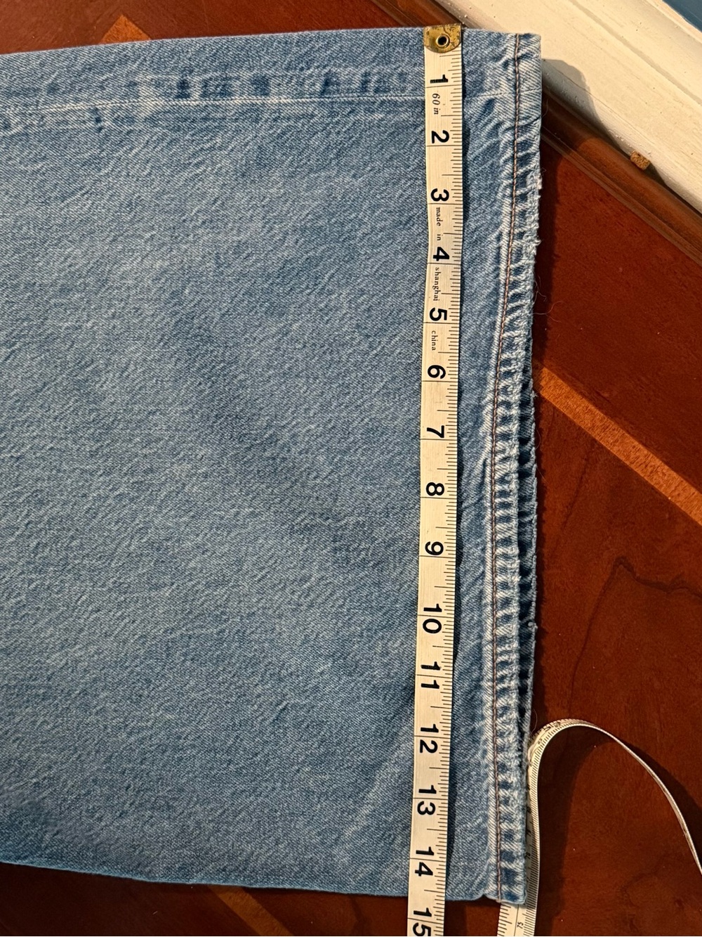 American Eagle Outfitters super high rise ultra wide leg Jeans size 10 short - Picture 13 of 16